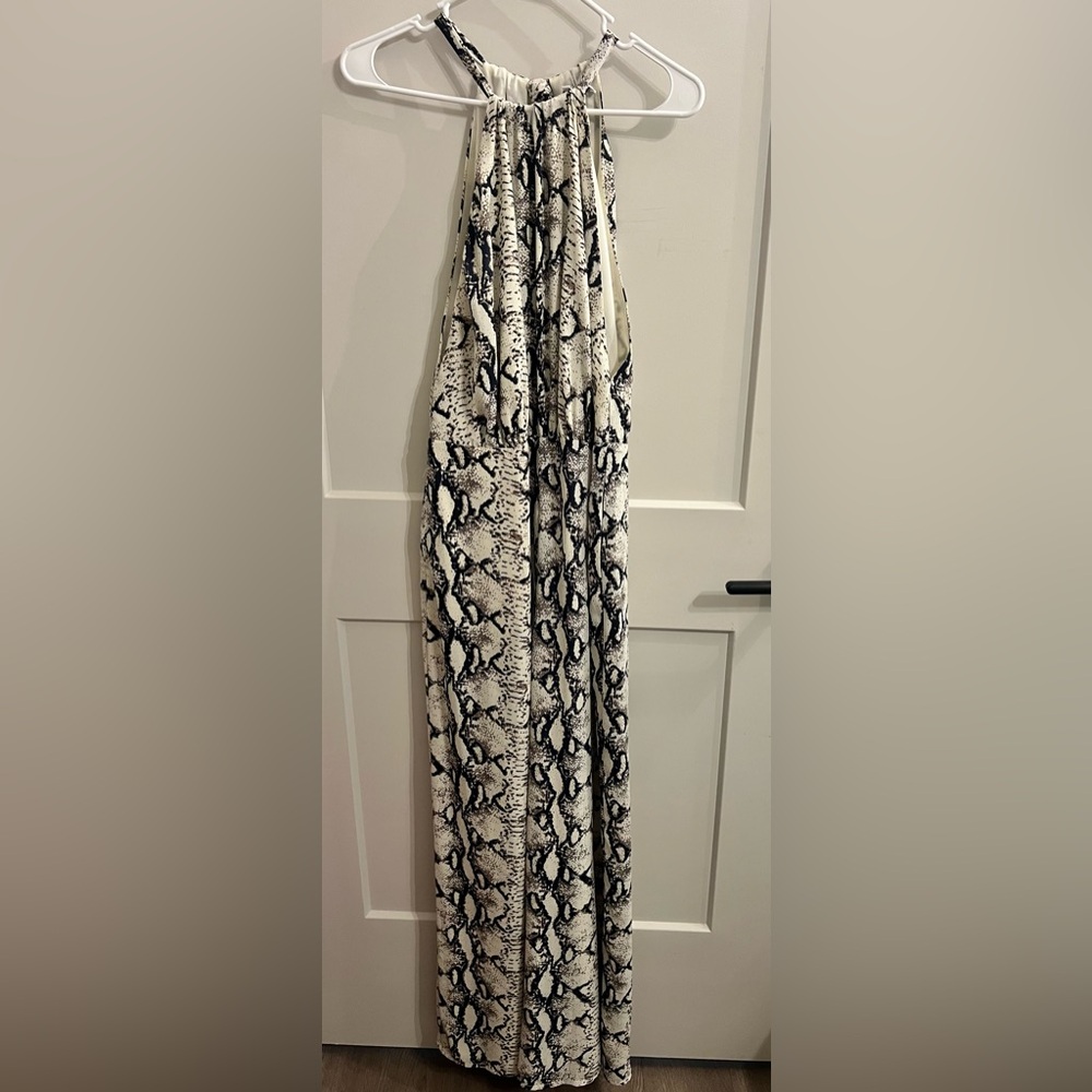 Endless Rose Black and White Maxi Skirt